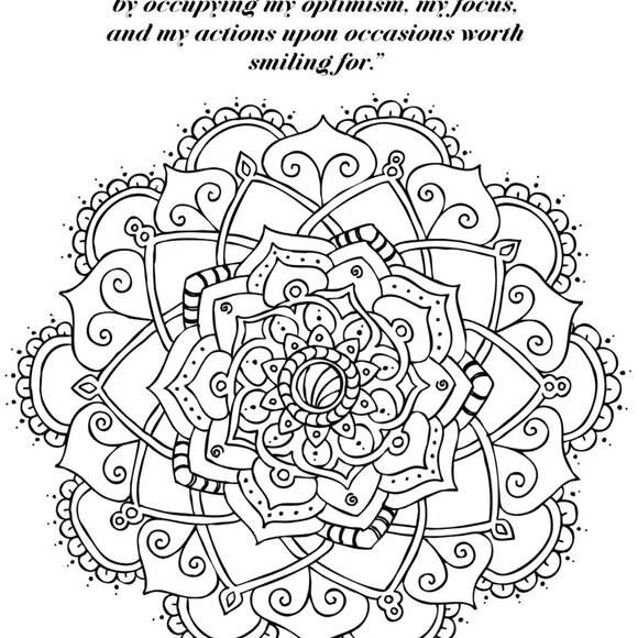 Colorful Positivity: Empower your life & Soothe your soul Coloring Book - Picture 5 of 16
